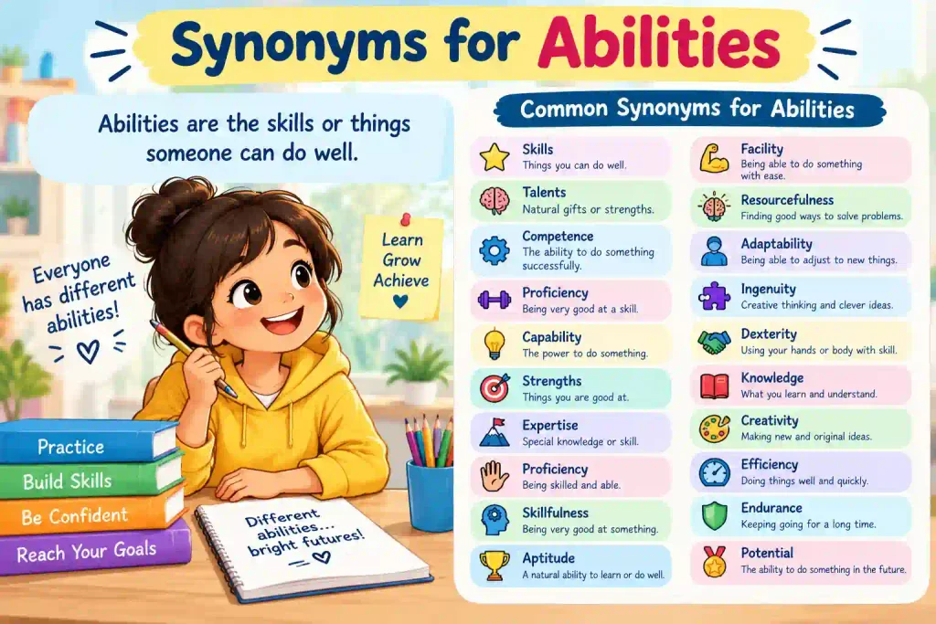 100 Synonyms for Abilities: Words, Meanings, and Examples Synonyms-for-Abilities